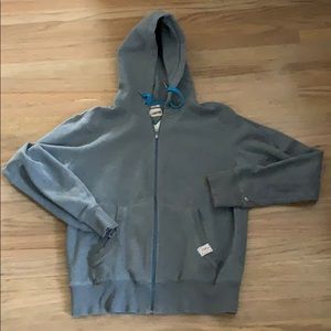 Tommy Hilfiger men’s zip up hoodie grey and blue